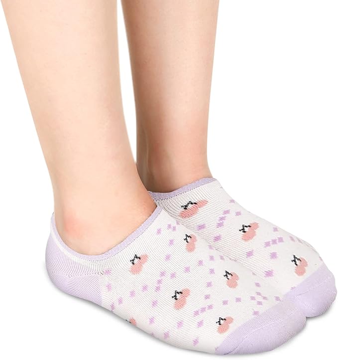 Benefeet Sox Womens Girls Cute No Show Liner Socks Non Slip Funny Patterned Low Cut Socks Novelty Cotton Loafer Footies Sock