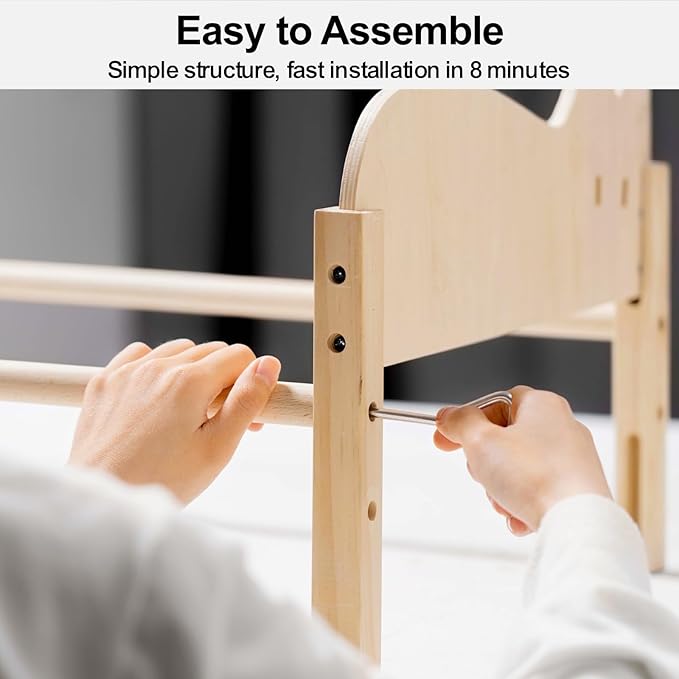 MEWOOFUN Cat Hammock Bed Elevated Pet Bed for Indoor Cats or Puppy, 21.7" X 16" Floor Standing Dog Bed Pet Resting Hammock for Cats & Small Dogs (Green)