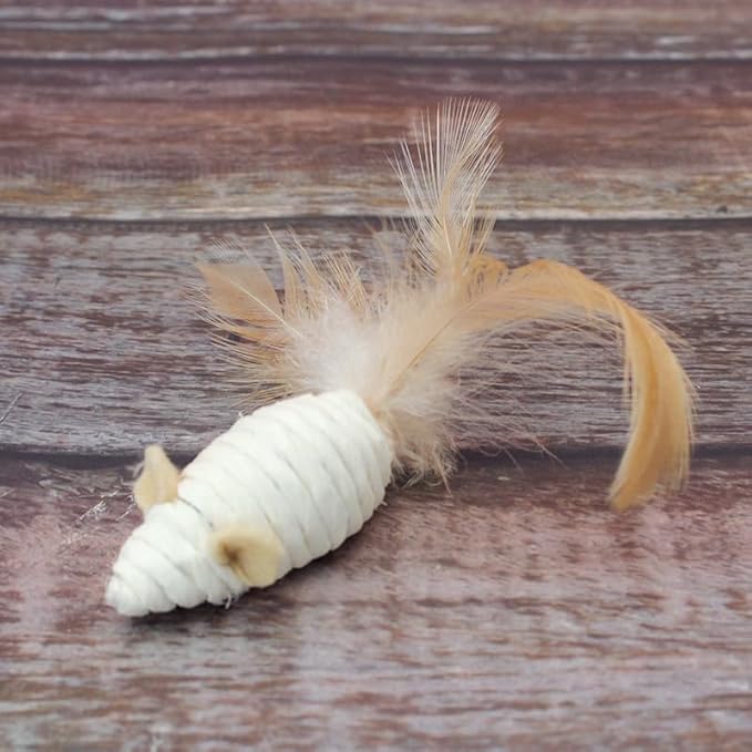 MEETCARE Cat Toy Interactive Toy Mouse Shaped Toy - (3 Pack),Small Breeds (Cat Scratch Paper)