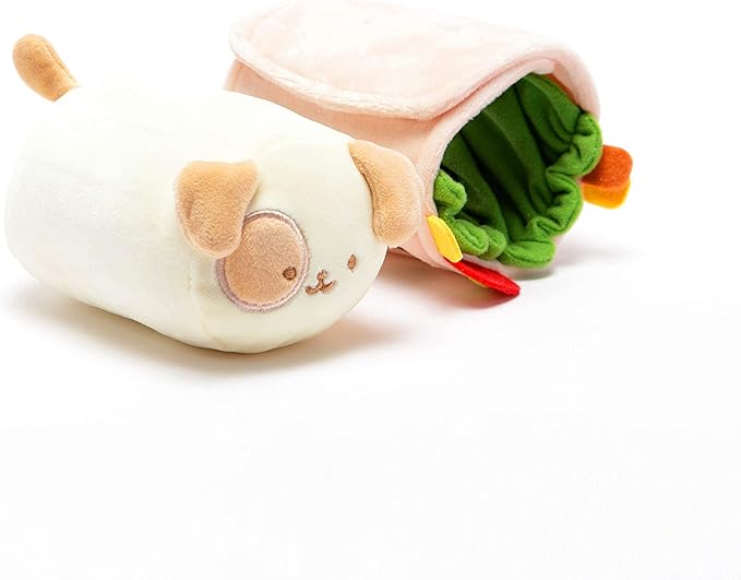 Anirollz Stuffed Animal Plush Toy - Official Roll Blanket Outfitz Doll |Soft, Squishy, Warm, Cute, Comfort, Safe| Burrito Pillow with Puppy - Birthday Decorations Gift 6" Puppiroll