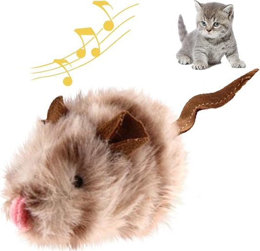 Gigwi Chirpy Cat Mouse Toy Squeak- Cat Toys Interactive Squeaking Mouse Cat Toy Melody Chaser Play and Squeak Kitten Toy, Mouse Sound Cat Toy for Boredom