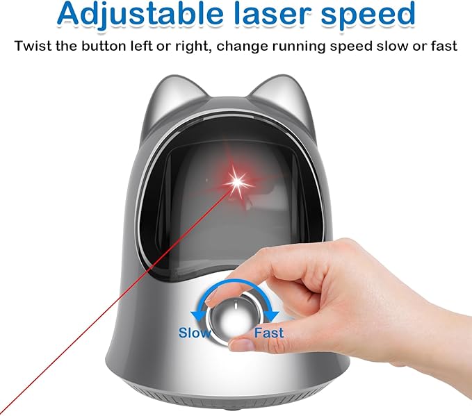 Cat Toys Laser with Real Random Trajectory (Silvery)