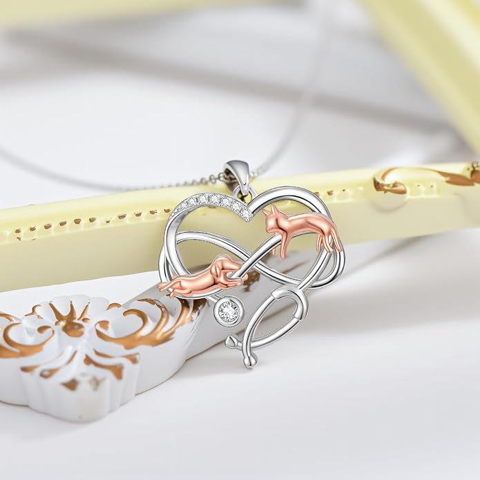 Capybara/Squirrel/Chihuahua Necklace Sterling Silver Chihuahua Squirrel Jewelry Capybara Gifts for Women