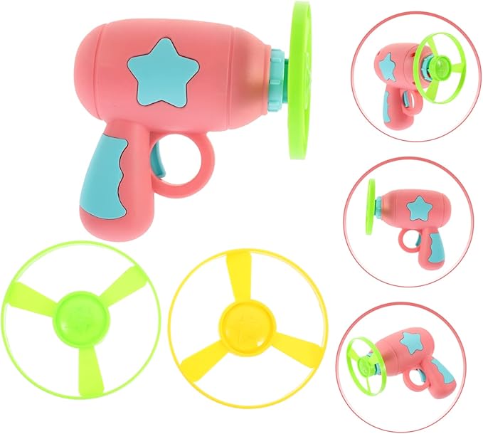 CHILDWEET Disc Flyer Saucers 1 Set Funny Cat Kitten Sports Playset Outdoor Shooting Indoor Fun Outdoor Cat Interactive Cat Sports Cat Playing Colorful Abs Disc Launcher