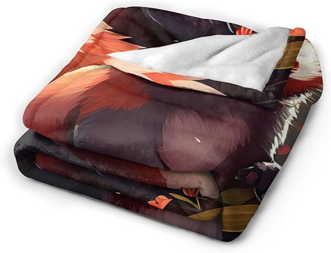 Red Panda Throw Blanket Red Panda Plush Fleece Soft Cozy Gifts Blanket for Kids Girls Adults Decor 40''X50''
