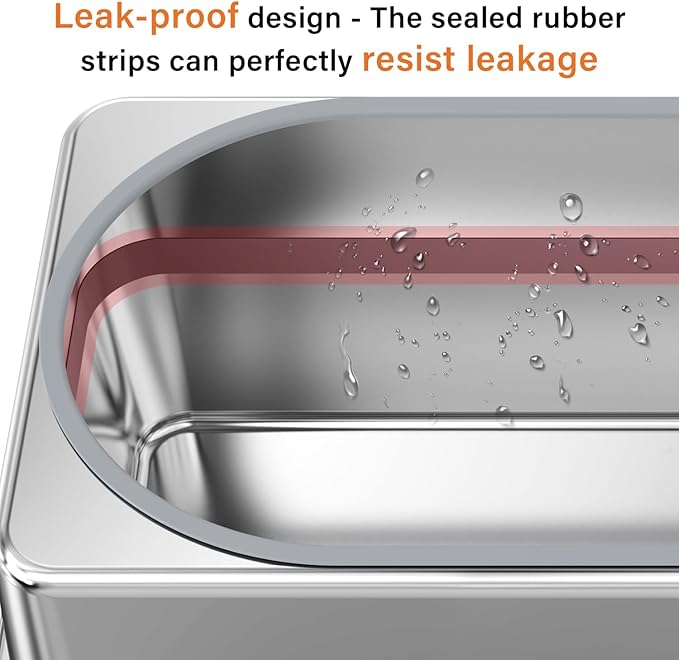 All Stainless Steel Litter Box with Metal Lid- Large Enclosed Metal Litter Boxes for Big&Multiple Cats,Anti Urine Leakage,Odor Free,Easy to Clean (2XL)