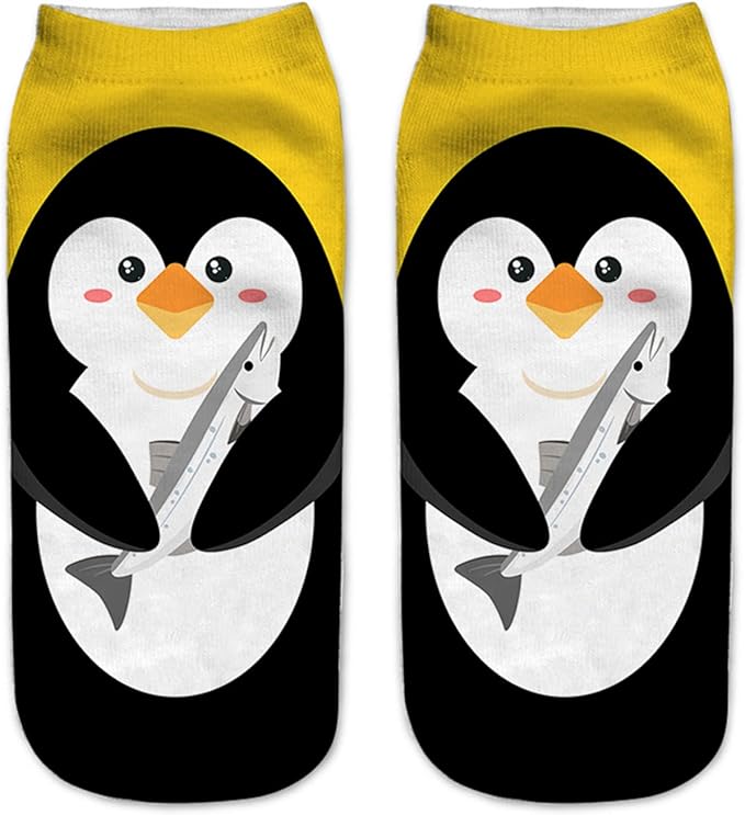 Benefeet Sox Funny Ankle Socks Cute Novelty No Show Animal Fruit Flower Cartoon Colorful Graphic Low Cut Socks for Women Girl