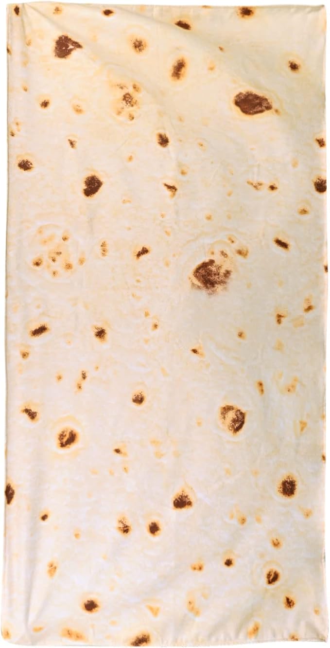 LIVILAN Funny Mexican Taco Burrito Beach Towel for Adult, Oversized Microfiber Quick Dry Sand Free Towel, Lightweight and Soft Pool Swim Shower Travel Towel, Burrito Gifts for Women Men Kids,30”X60”