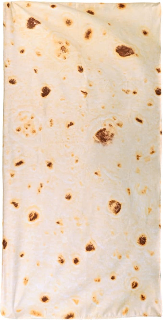 LIVILAN Funny Mexican Taco Burrito Beach Towel for Adult, Oversized Microfiber Quick Dry Sand Free Towel, Lightweight and Soft Pool Swim Shower Travel Towel, Burrito Gifts for Women Men Kids,30”X60”