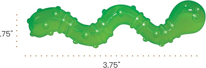 Catstages Orkakat Wiggle Worm Dental Catnip Cat Chew Toy, Assorted Color
