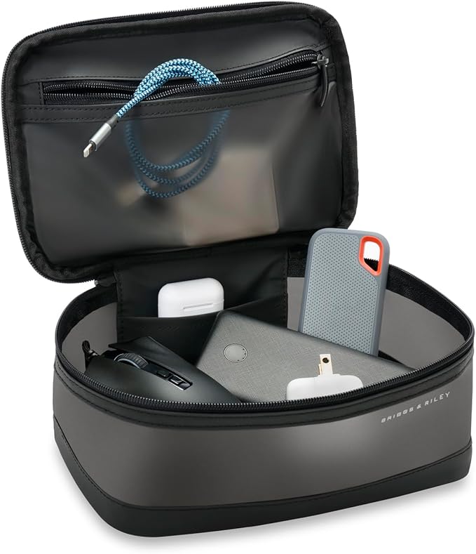 Briggs & Riley Toiletry Kit - Travel Bags for Women & Men, Organizer for Vacation, Dopp Kit for Bathroom Accessories, Makeup, & Skincare