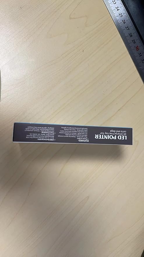 Cat Toys, Cat Toy Red Pointer for Indoor, Rechargeable, 5 Adjustable Patterns, 3 Modes Training Chaser Pet Toy Pointer, Interactive Pet Cat/Dog Toy for Cats Fun Playing Exercise