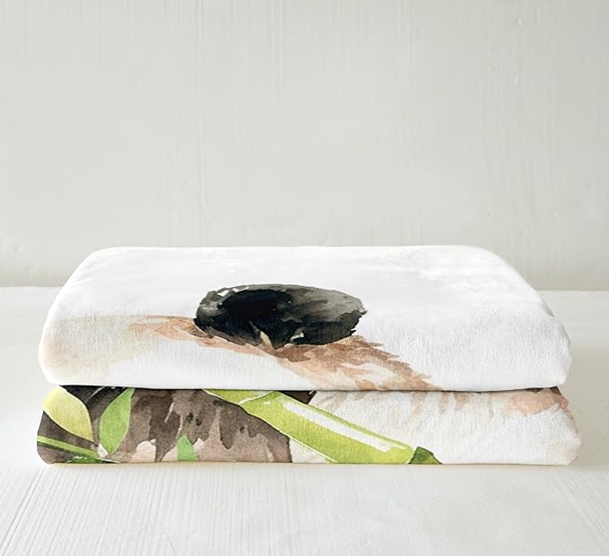 Panda Sherpa Blanket Cute Panda Bear Fleece Throw Blanket for Sofa Couch Bed Wild Animal Pattern Plush Blanket Cartoon Giant Panda Design Fuzzy Blanket Bedroom Decor Twin 60x80 Inch