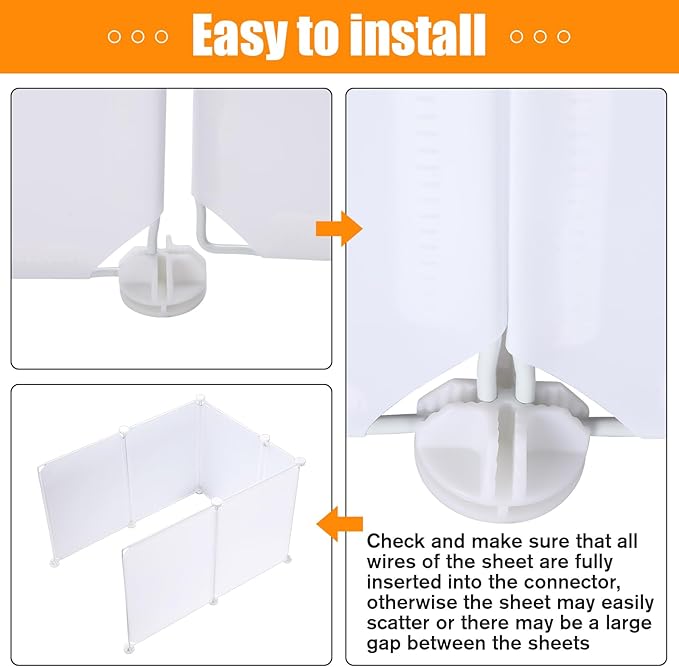 Barydat 3 Set Cat Litter Box Enclosure Splash Guard Extra Large 27.6 x 20.5 Inch Pet Litter Pan Pee Shields Easy Clean High Wall Litter Box Enclosure for Cat Litter Box Stainless Steel Litter Box