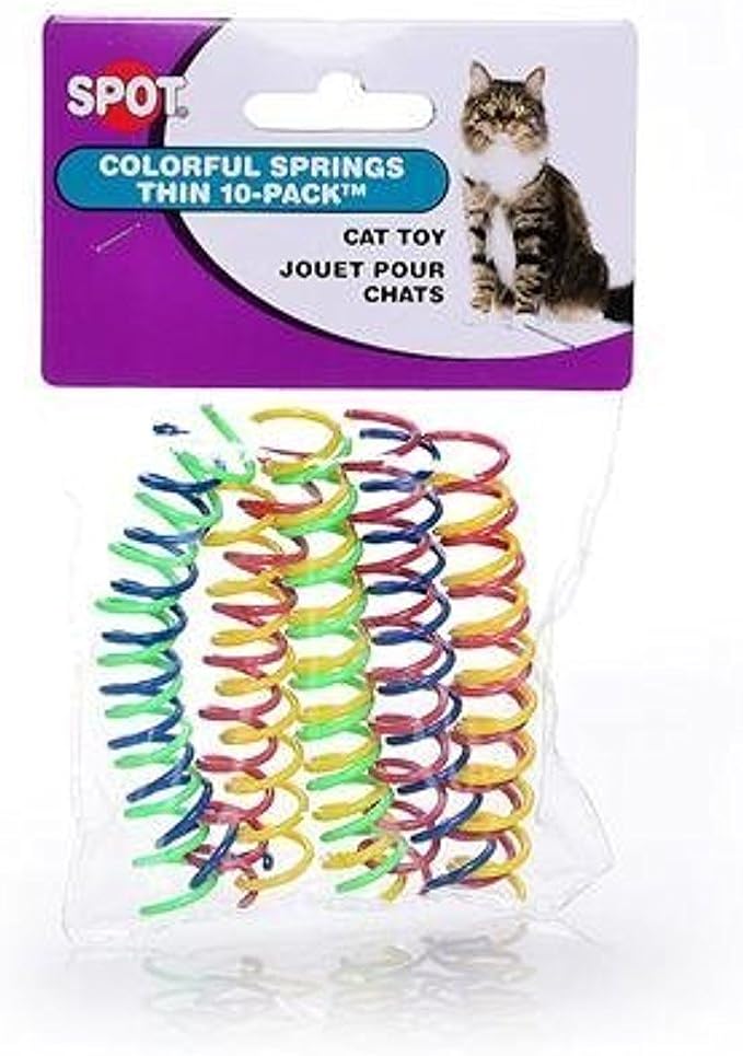 HDP Spot Cat or Kitten Colorful Thin Springs Size:Pack of 20