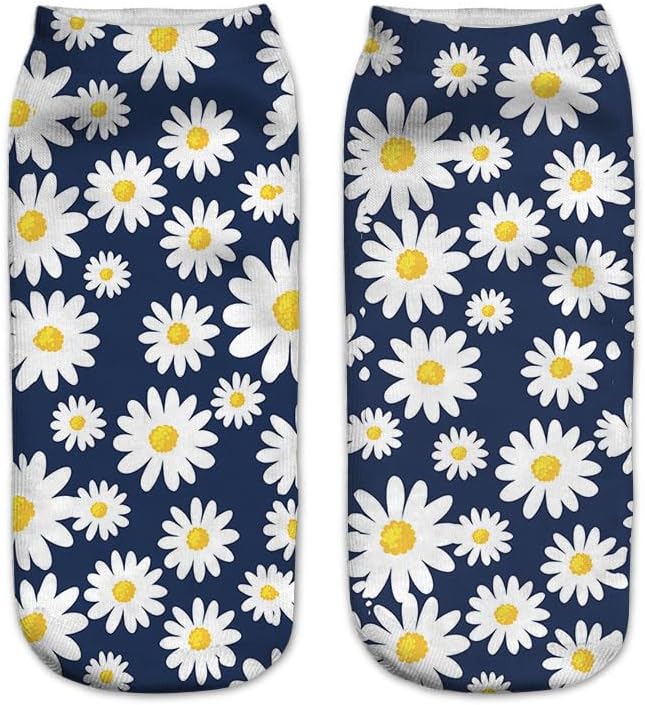 Benefeet Sox Funny Ankle Socks Cute Novelty No Show Animal Fruit Flower Cartoon Colorful Graphic Low Cut Socks for Women Girl