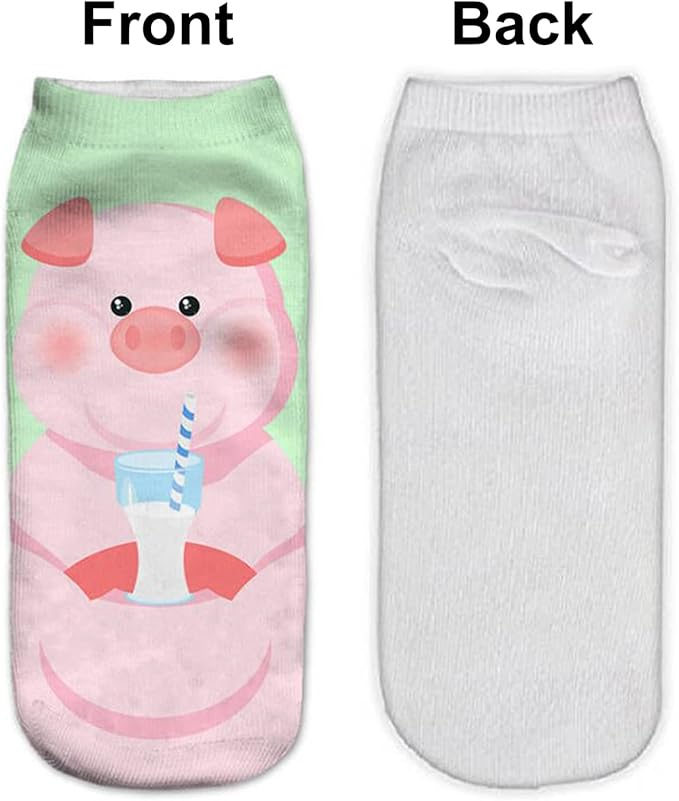 Benefeet Sox Funny Ankle Socks Cute Novelty No Show Animal Fruit Flower Cartoon Colorful Graphic Low Cut Socks for Women Girl