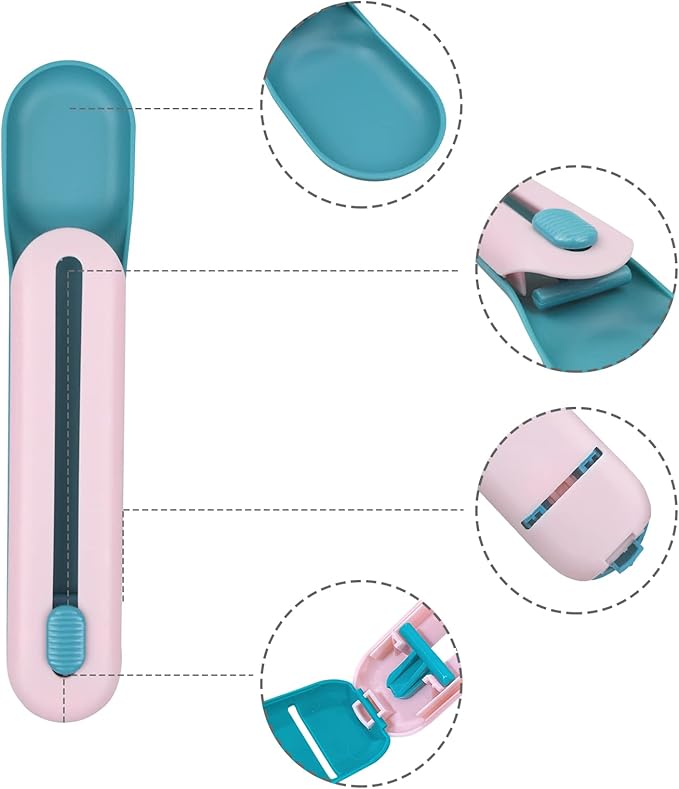 FuninCrea Lickable Cat Treats Spoon, Cat Liquid Snacks Feeding Spoon Pet Food Scoop for Feeding Lickable Wet Treats, Creative Pet Liquid Snacks Feeder for Cats and Dogs (Pink)