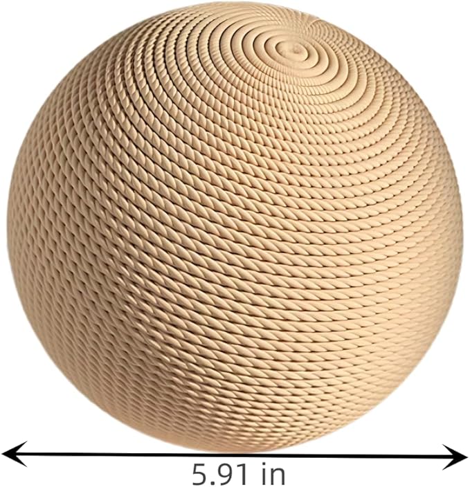 Cat Scratching Ball Toy Scratching Post Rotatable Scratching Training Exercise Sisal Material Scratching Toy, Equipped with a Replaceable Ball