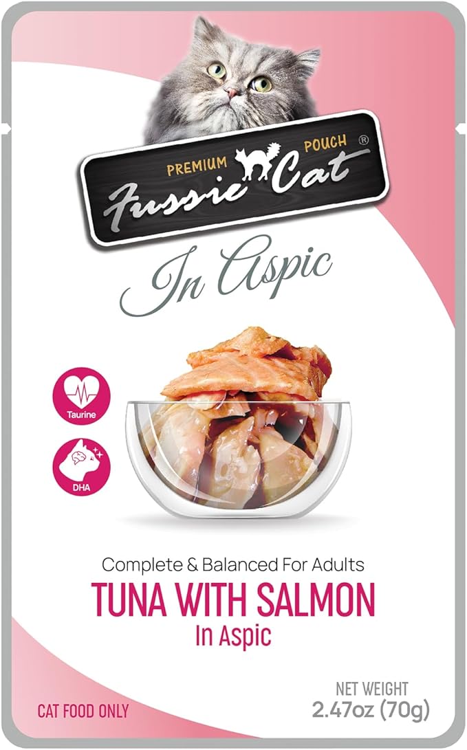 Fussie cat Premium Tuna w/Salmon in Aspic