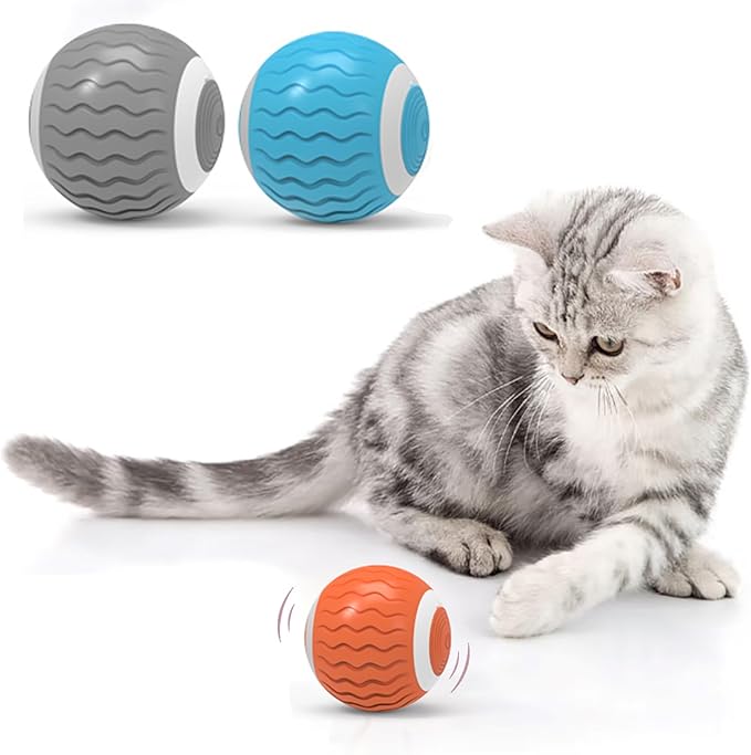 Interactive Cat Toys for Indoor Cats Exercise, 2023 Upgrated Fun Kitty Kitten Kicker Toys…
