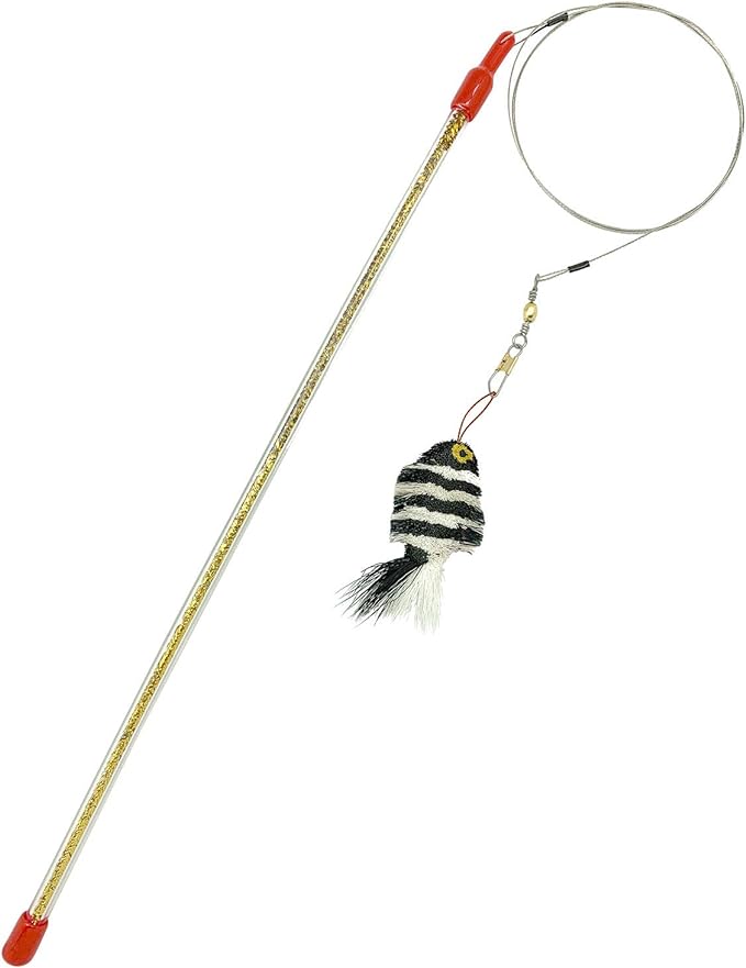 Go Cat DA Fish Teaser Wand with Toy Fish