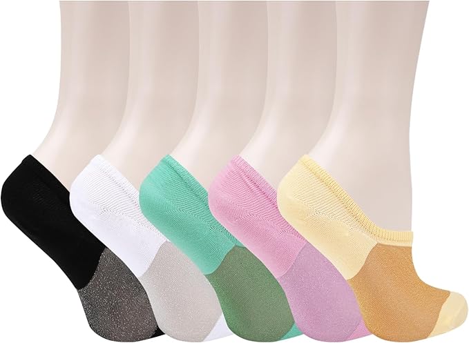 Benefeet Sox Sheer No Show Socks Women Girls Cute Thin Mesh Low Cut Liner Socks for Loafers Boat Shoes