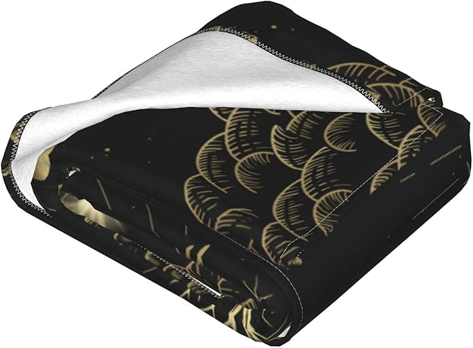 Moon Sun Mystic Tree Throw Blanket Soft Cozy Plush Warm Fleece Blanket for Sofa Couch Bed 80"X60"