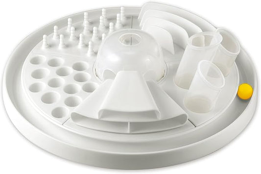 Cat-Center - 7-in-1 Pet Activity Center, Cat Toy Game, Educate & Entertain Your Pet, Durable & Dishwasher Safe, Multi Play Toy