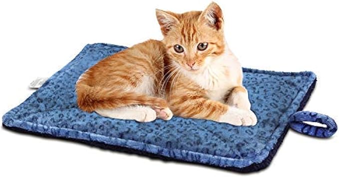 MARUNDA Self Warming Cat Bed,Super Soft Dog Bed Crate Bed Blanket, Self Heating Cat Pad, Thermal Cat and Dog Warming Bed Mat.