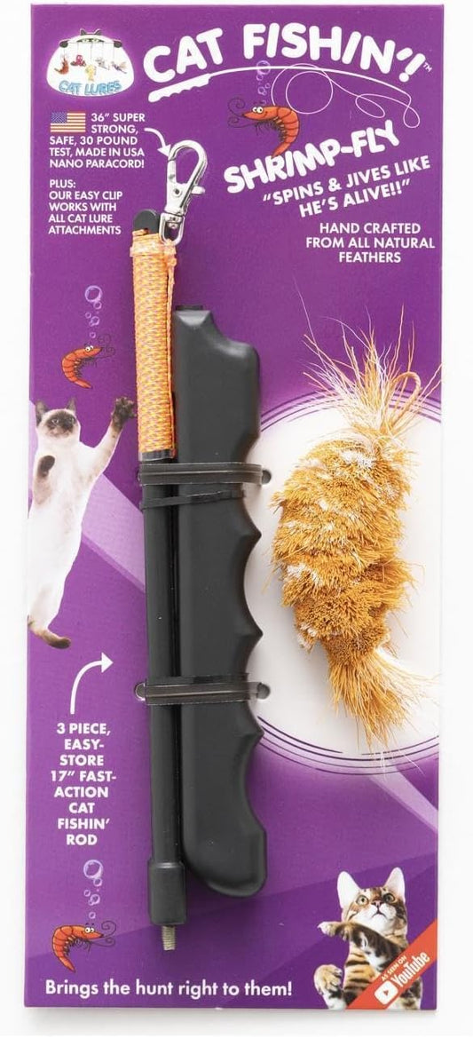Cat Lures Cat Fishin Shrimpfly (3 Piece Rod + Attachment)