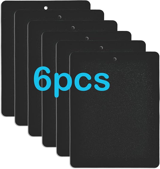 6 PCS Cat Nail File Scratcher,11.0x14.9''Nail File for Cats Scratch Liner,Cat Nail Scratching Strips with Hanging Hole Peel Stick Kitten Scratching Manicure Sandpaper for Litter Box(Black)