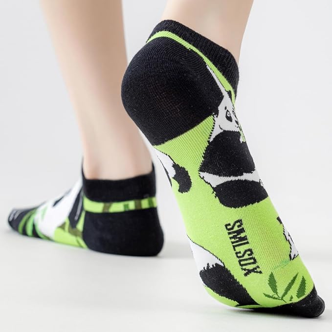 2 Pairs Funny Cartoon Animal Print Cotton Ankle Socks for Women Teens