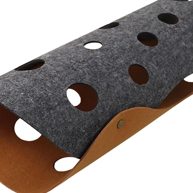 Cat Tunnels, Foldable Pet Tunnel Tube Bed with Holes Cats Toys Random Combinations Cats Play Mat for Interactive Exercise Peekaboo Cat Cave(Gray+Brown)