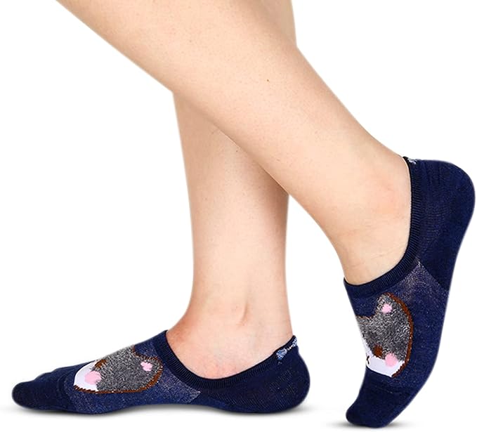 Benefeet Sox Womens Girls Cute No Show Liner Socks Non Slip Funny Patterned Low Cut Socks Novelty Cotton Loafer Footies Sock