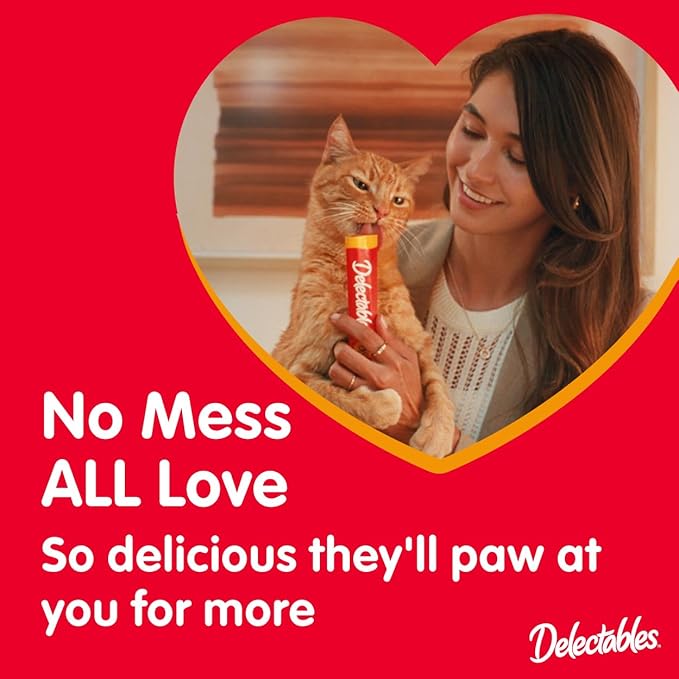 Delectables Squeeze Up Variety Pack, Creamy Squeezable Puree, Lickable Wet Cat Treats, Grain Free, No Added Fillers, No by-Products, No Added Preservatives, 0.5 Ounces Tube, 20 Tubes Total