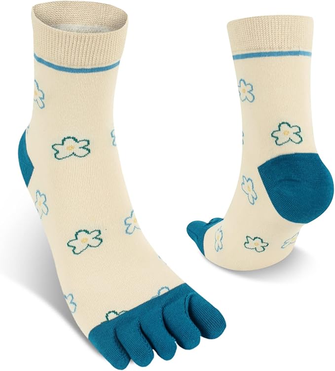 Benefeet Sox Toe Socks Women Men Cute Cat Five Finger Socks for Girls Colorful Cotton Ankle Athletic Running Socks with Toes