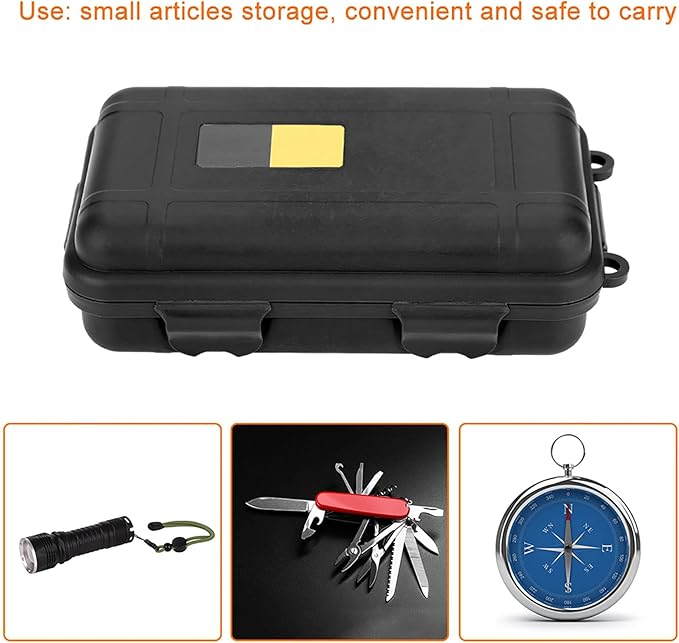 Alomejor Dry Box Survival Storage Box Dustproof Pressure Proof Outdoor Survival Equipment Sealed Container Box for Outdoor Survival