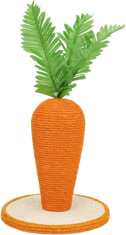 Cat Scratching Post, Sisal Cat Scratcher Cat Scratch Post Cat Scratching Tree Carrot Cat Climbing Frame for Indoor Cats and Kittens