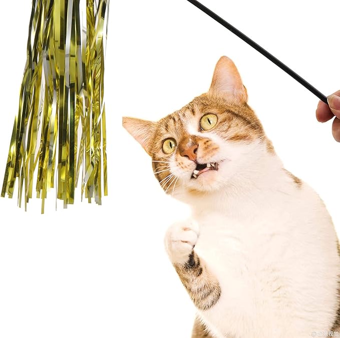 Christmas Cat Toys Set - Cat Interactive Toys, Cute Bag, Plastic Wheel Toy with Bell, Sparkle Balls, Plush Catnip Mice