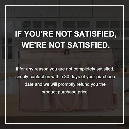 Bodaon Insulated Pizza Delivery Bags, XXX-Large Commercial Food Delivery Insulation Bag for Hot/Cold Food, Large Capacity Reusable Warming Bag, Gold, 1-Pack