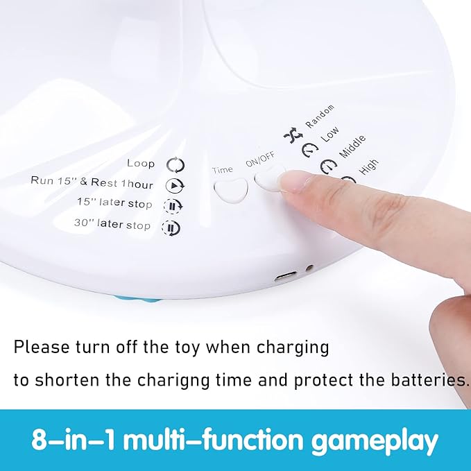 PETTOM Replacements for Cats Toy B0936T245Z Interactive Teaser Cats Toy Three Rotating Butterfly Funny Exercise Kitten Toy Pet Random Butterfly Toys Replacements Random Color (Replacements)