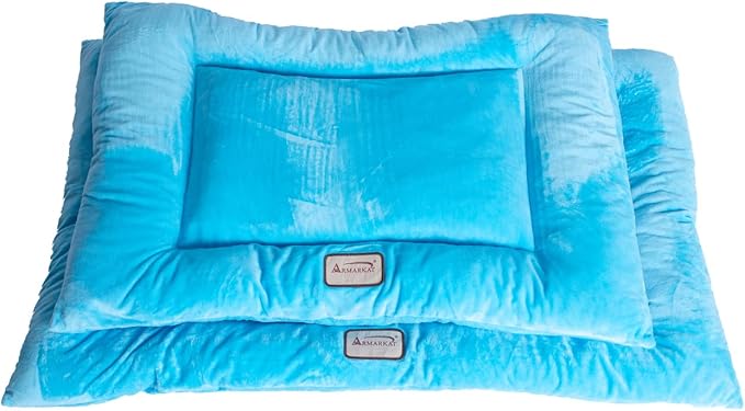 Armarkat Pet Bed Mat 27-Inch by 19-Inch by 2.5-Inch M01-Medium, Sky Blue (M01CTL-M)