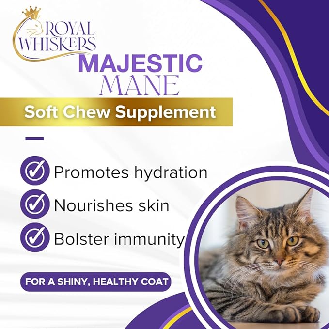 Cat Allergy Relief for Cats - Vet-Formulated Omega-3 & Omega-6, Zinc & Taurine, All-Natural Allergy Relief for Cats, Itchy Skin Treatment, Made in USA, Grain-Free - 90 Chews (270g)