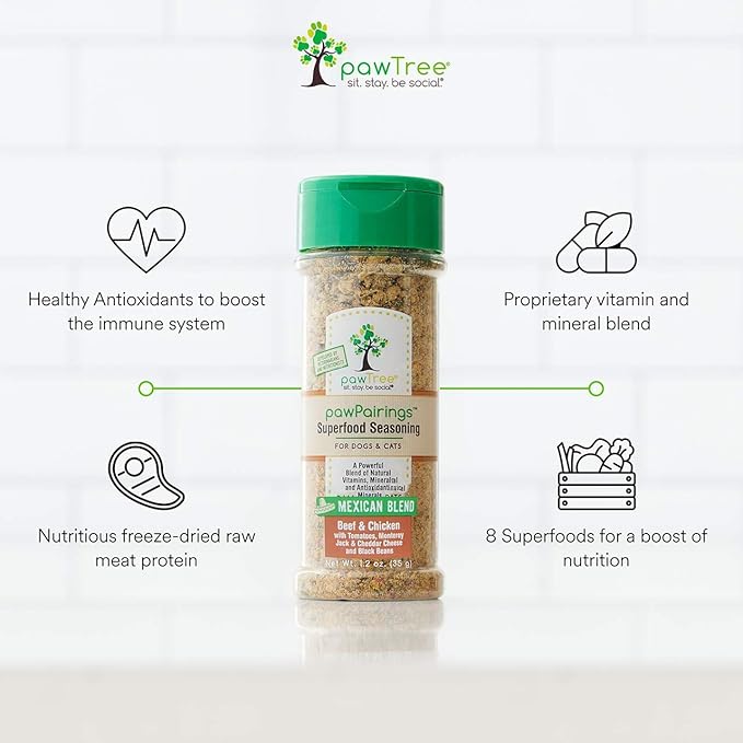 pawTree Healthy Food Toppers for Dogs & Cats - Appetite Booster with Freeze-Dried Proteins. Delicious Pet Food Seasonings and Flavor Enhancer for Picky Eaters & Appetite Stimulation