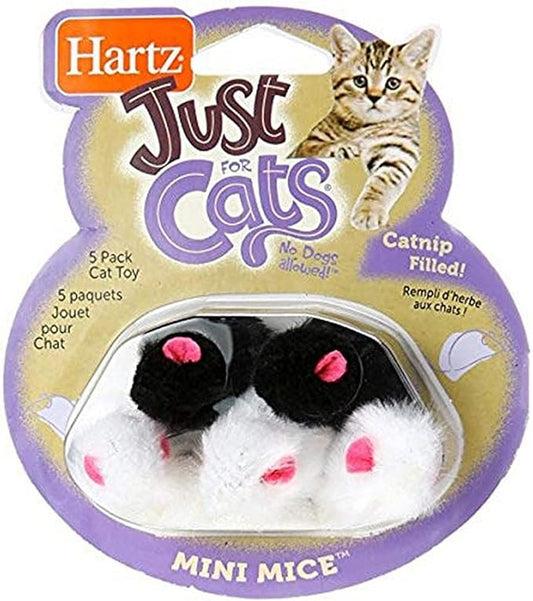 Hartz Just for Cats Mini Mice Cat Toy (5 Pack)