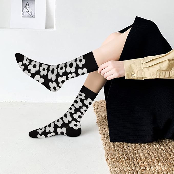 Benefeet Sox Womens Novelty Funny Crew Socks Girls Cute Animal Colorful Floral Patterned Silly Funky Casual Cotton Socks