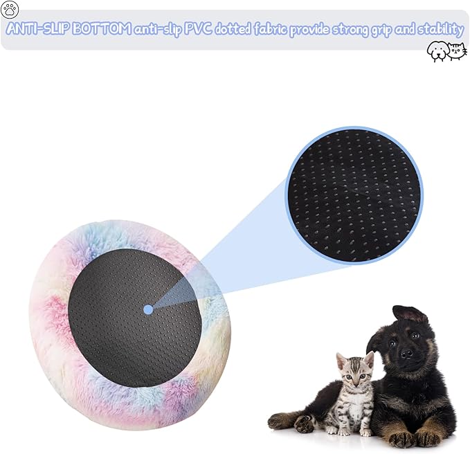 Soft PP Cotton Filling for Warmth and Comfort, Perfect for Small Dogs and Cats, Indoor Love Life Bliss(Colorful)