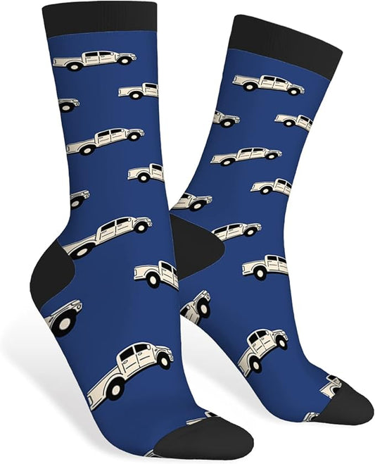 AOYEGO Volleyball Funny Socks Water Polo Balls Iridescent Novelty Casual Crew Socks Contrast Color Design for Women Men Gift