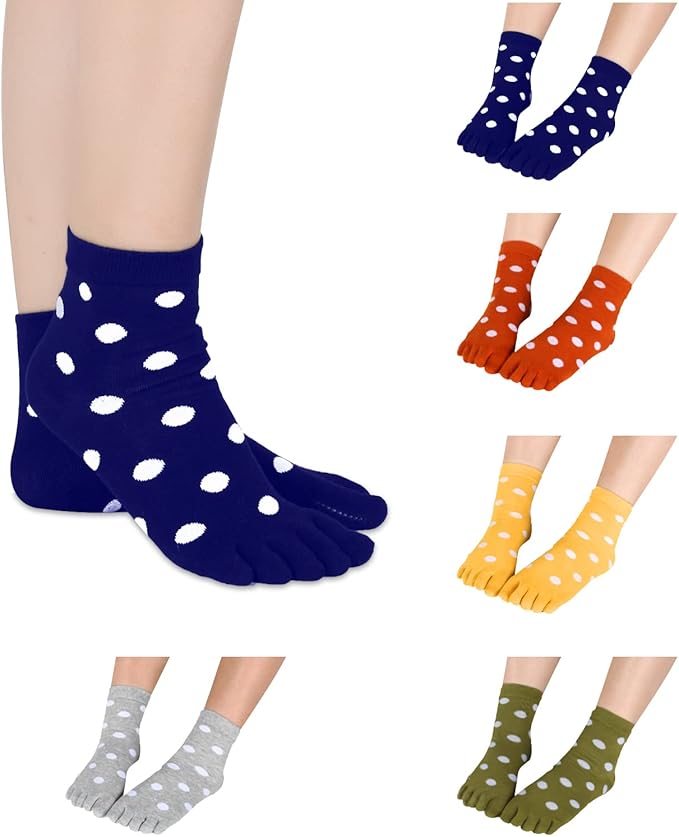 Benefeet Sox Funny Toe Socks Women Five Finger Socks Girls Cute Toe Seperated Cotton Socks Running Athletic Christmas Gifts